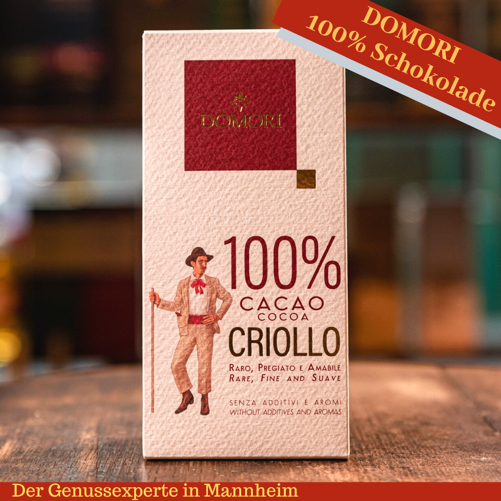 Tafel Schokolade Domori 100% Criollo Zartbitterschokolade online kaufen in Mannheim