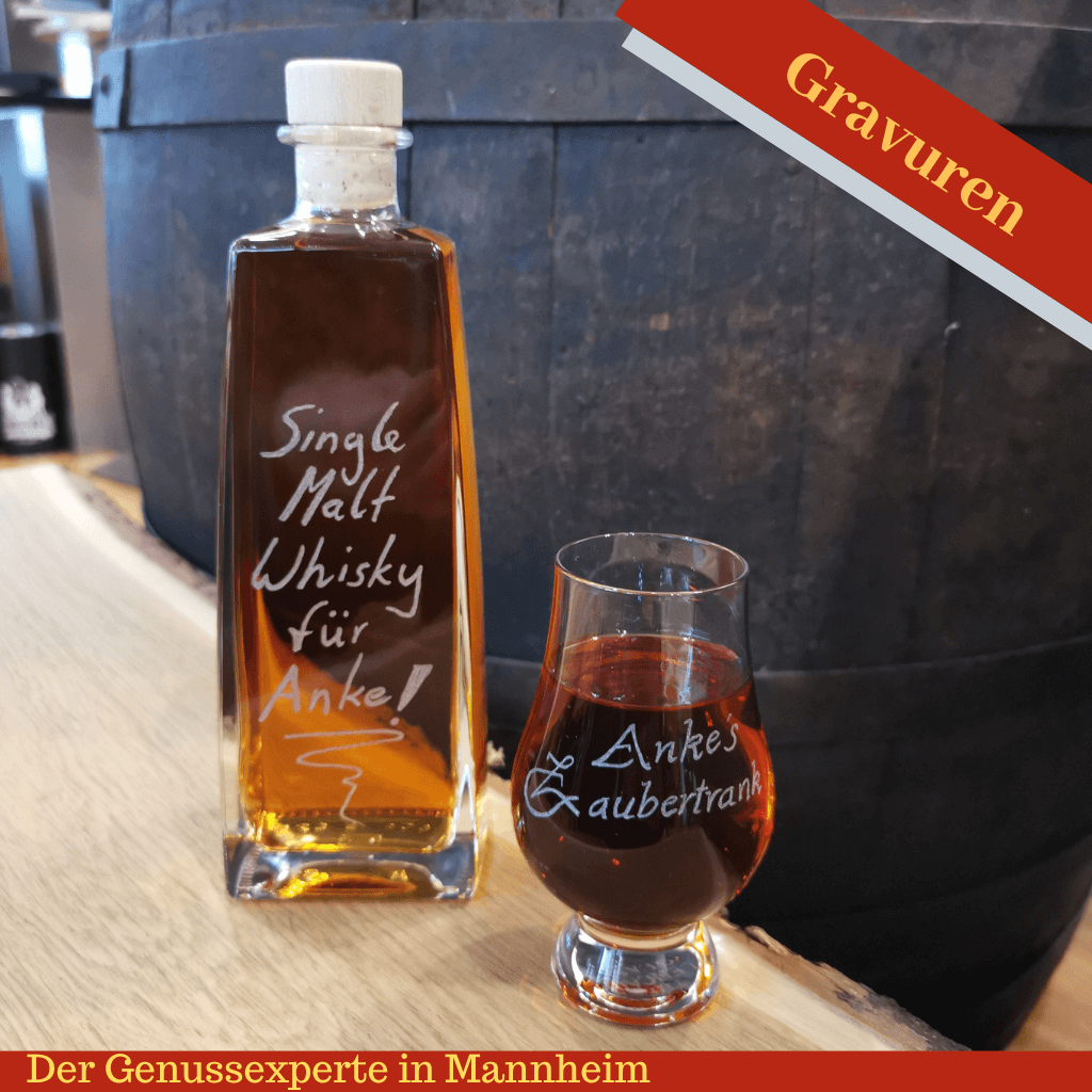 Personalisierte gravierte Whiskygeschenke online kaufen in Mannheim