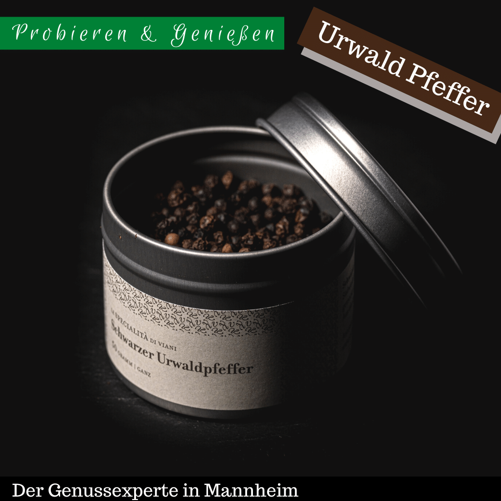 50g Dose schwarzer BIO Malabar Pfeffer Koerner-Urwaldpfeffer online kaufen -Mannheim