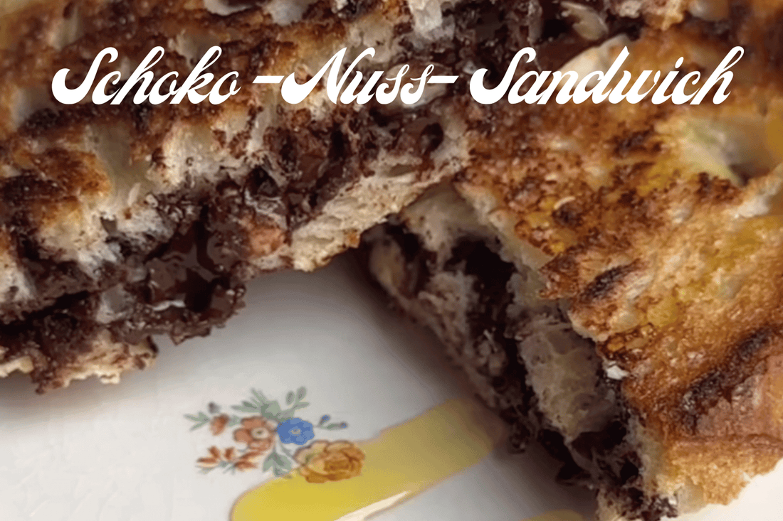 Warmes Brot mit dunkler Schokolade und Haselnüssen in Mannheim