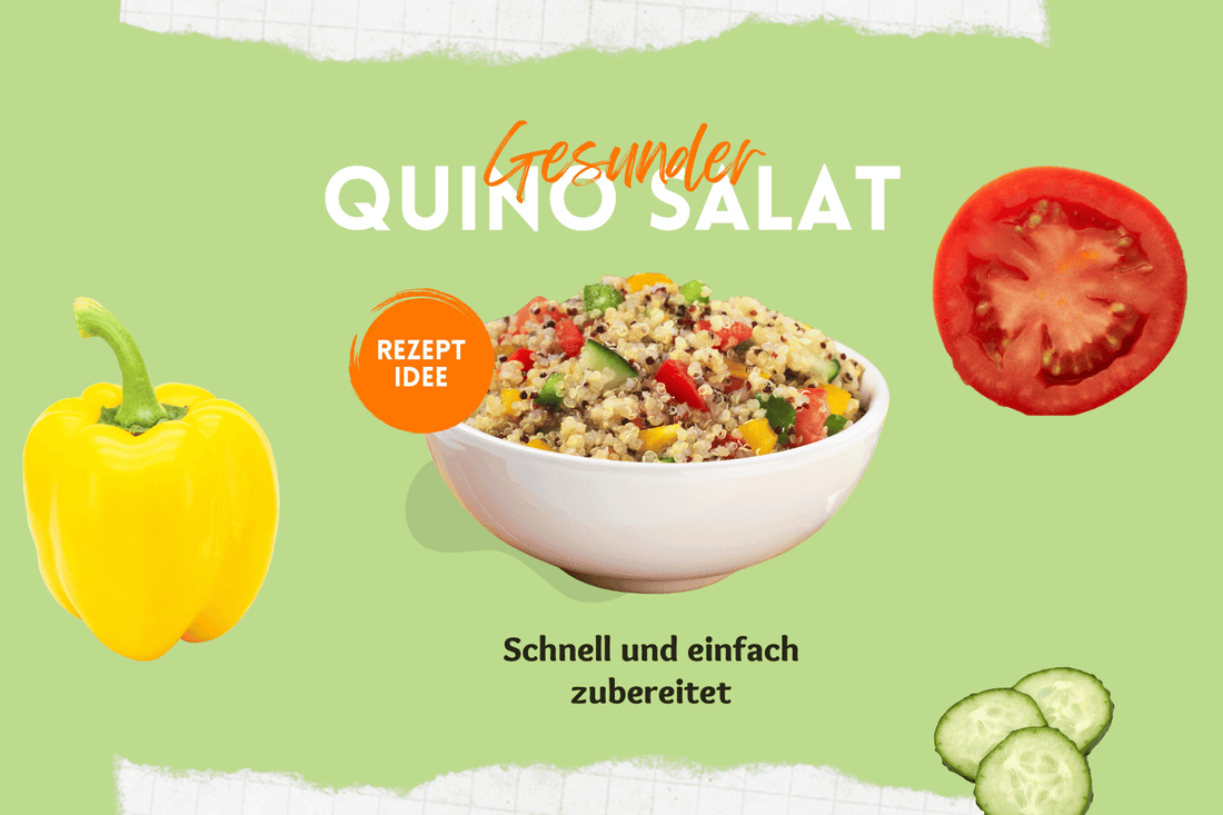 Eine Schüssel mit Quinoa Salat