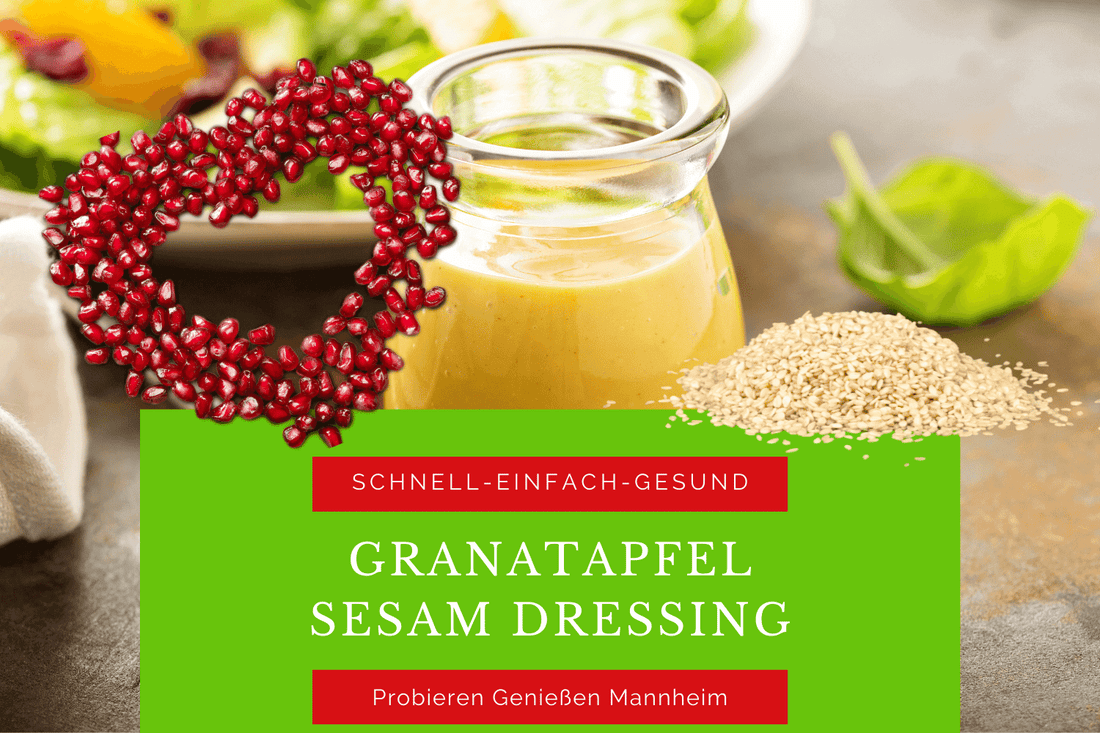 Granatapfel-Sesam-Salatdressing-Rezept