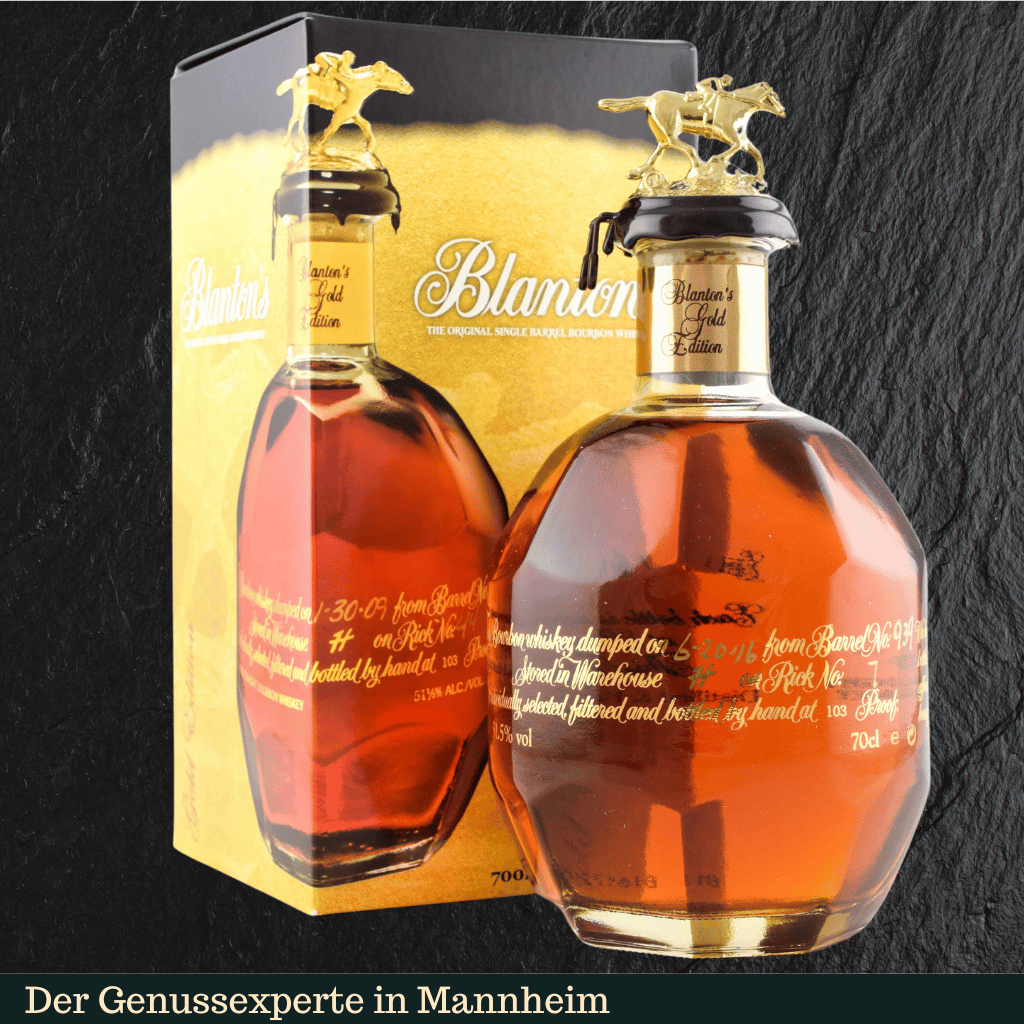 Eine Flasche Bourbon Whiskey Blantons Gold in Mannheim