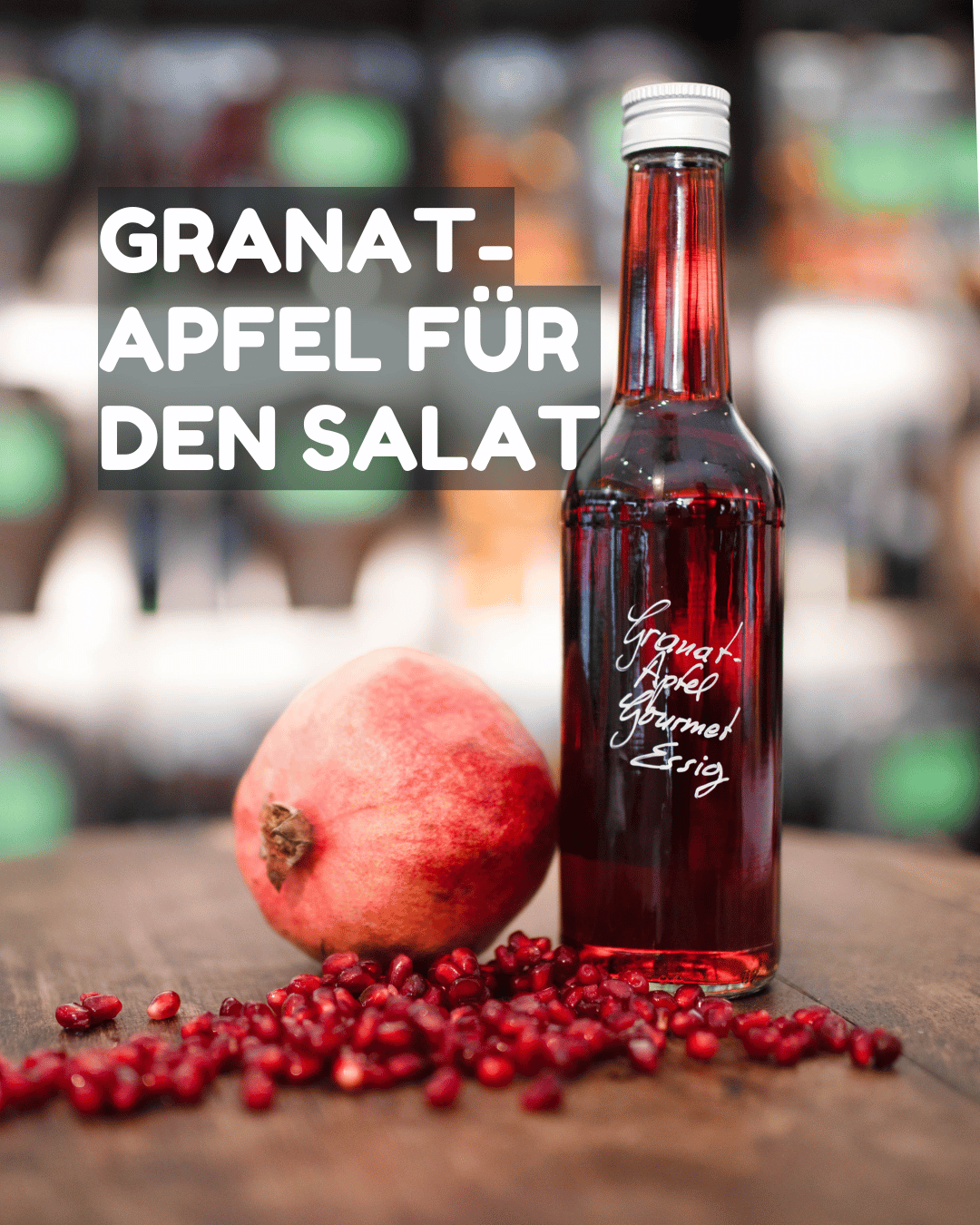 Welcher Essig für Salat? Eine Flasche roter veganer Granatapfelessig in Mannheim - Bestseller