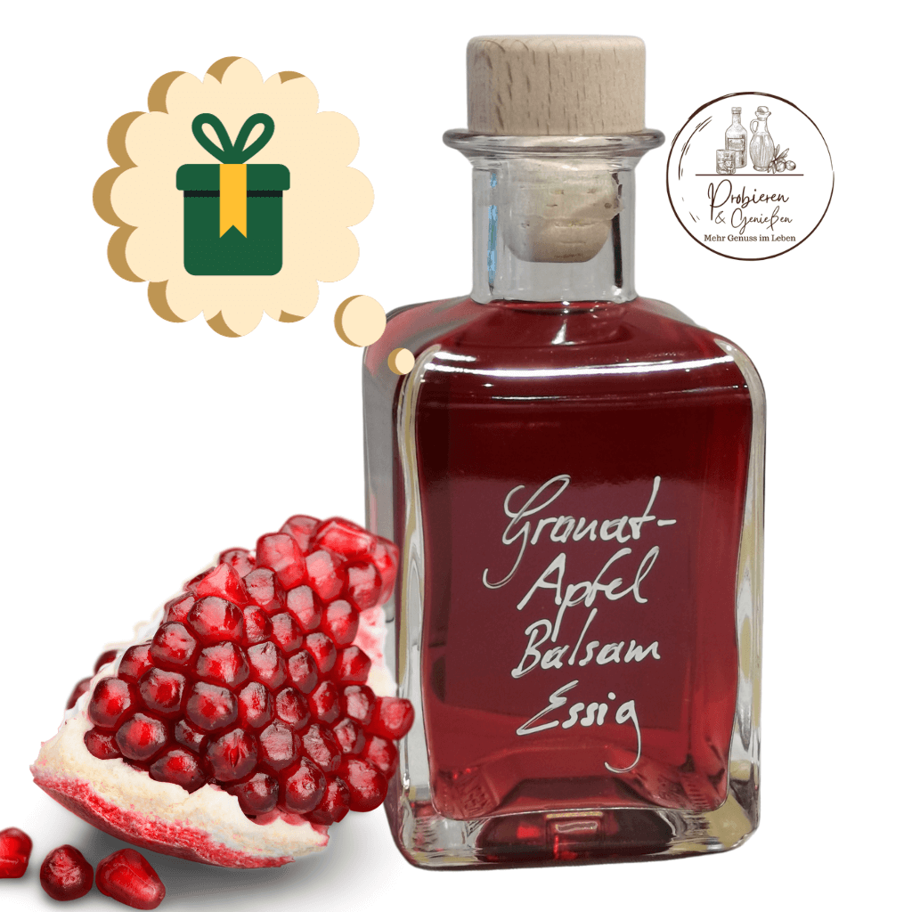200ml Glasflasche Granatappfelessig Geschenkidee Mannheim