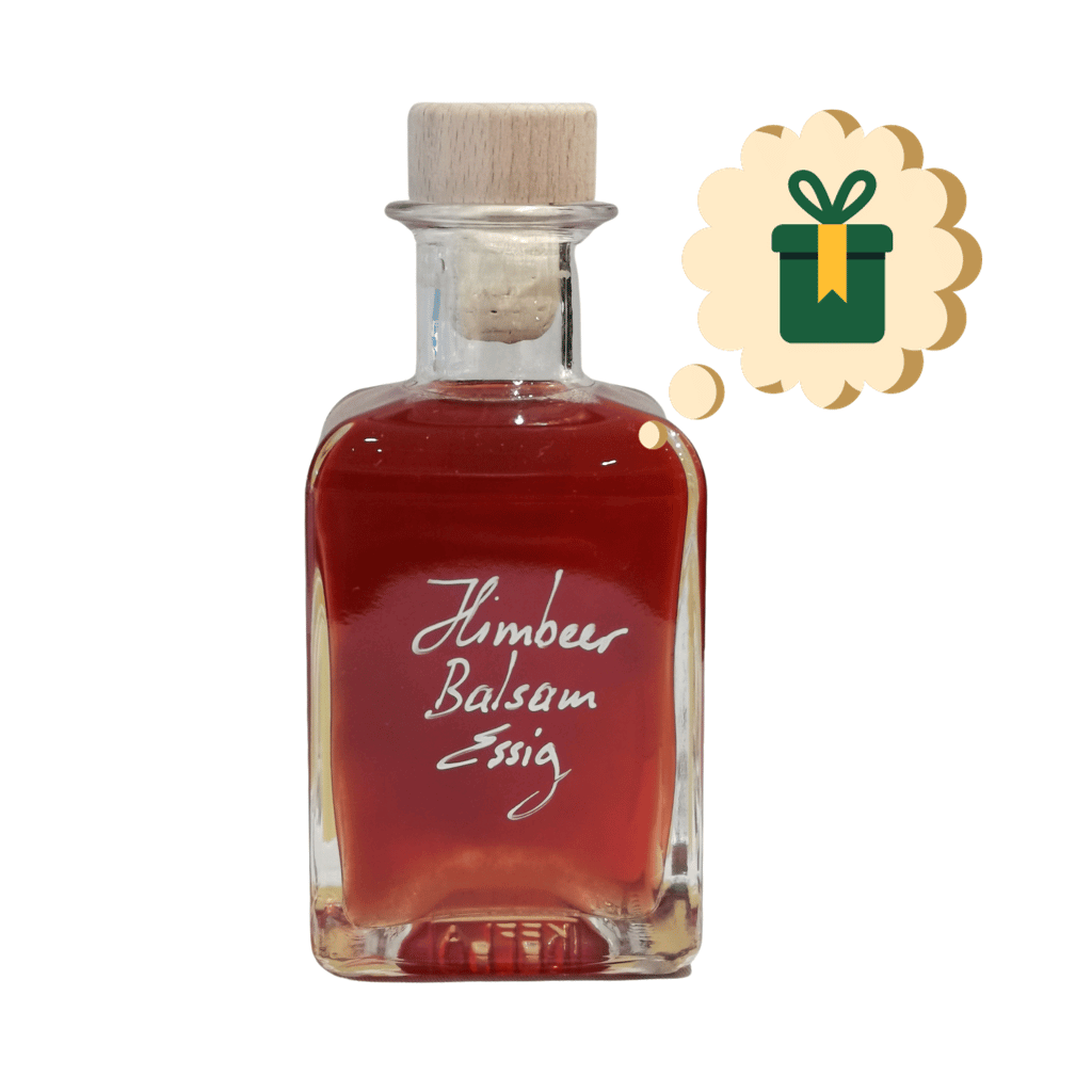 200ml Glasflasche roter Himbeeressig Balsam als geschenkidee Mannheim