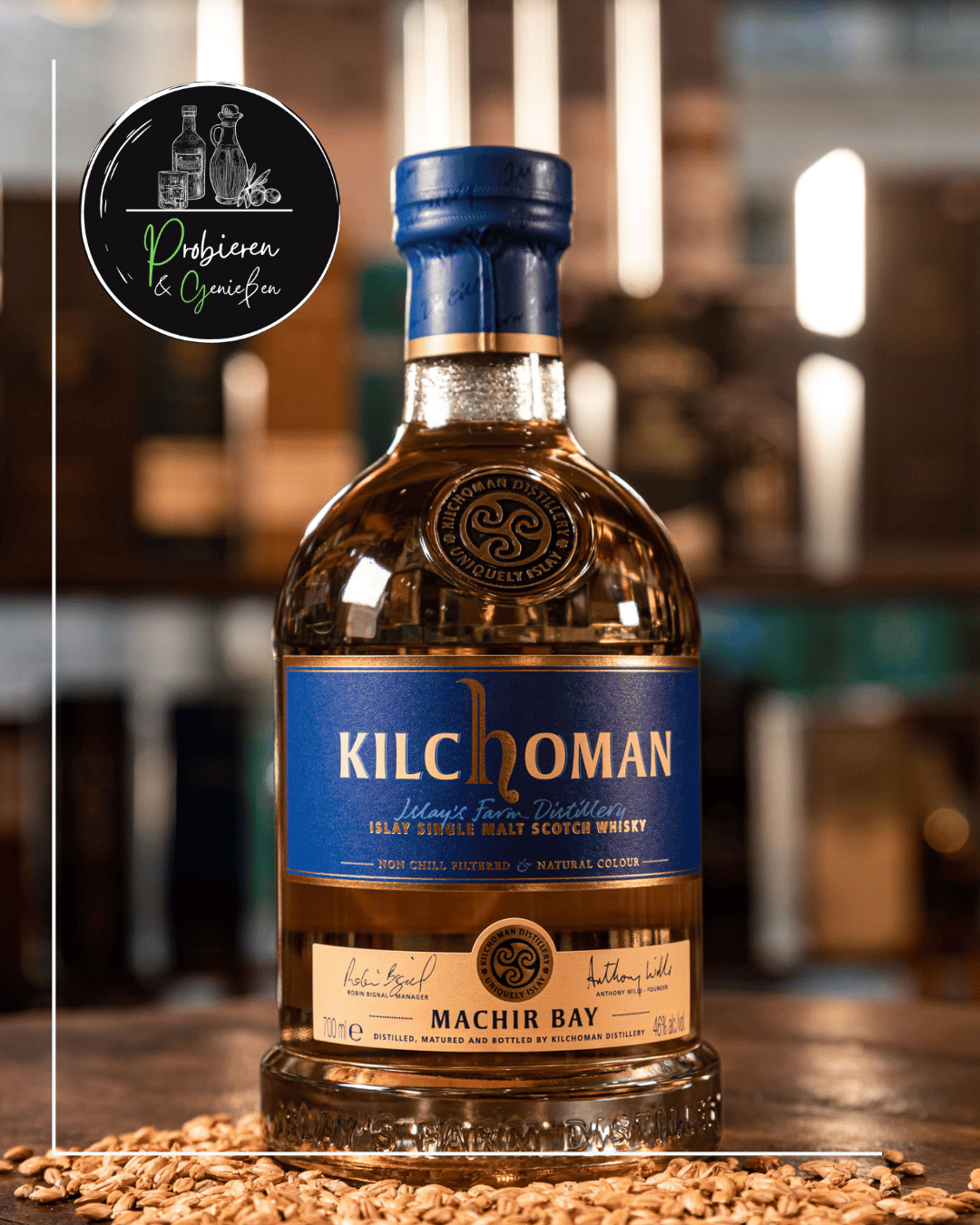 Eine Flasche Kilchoman Islay Whisky Machir Bay in Mannheim