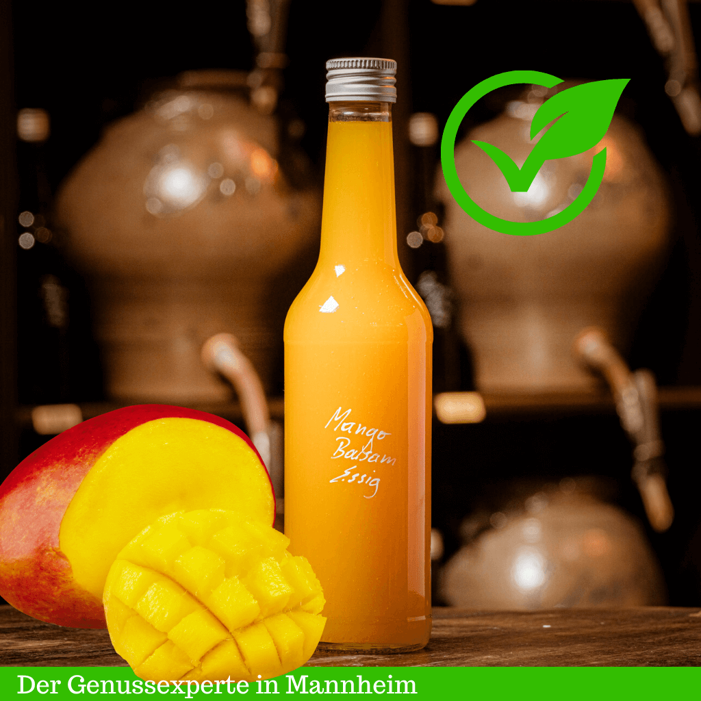 Flasche Mangoessig mit Fruchtmark -mannheim-vegan - online kaufen