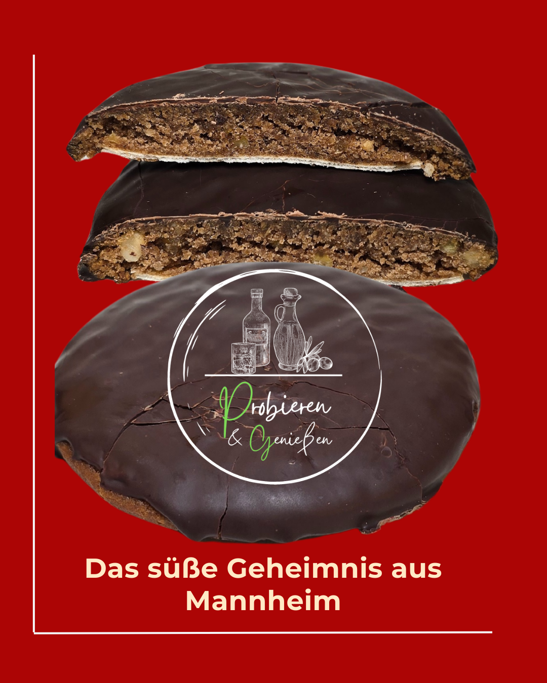 Monnemer Dreck in aufgeschnitten in der Innenstadt von Mannheim