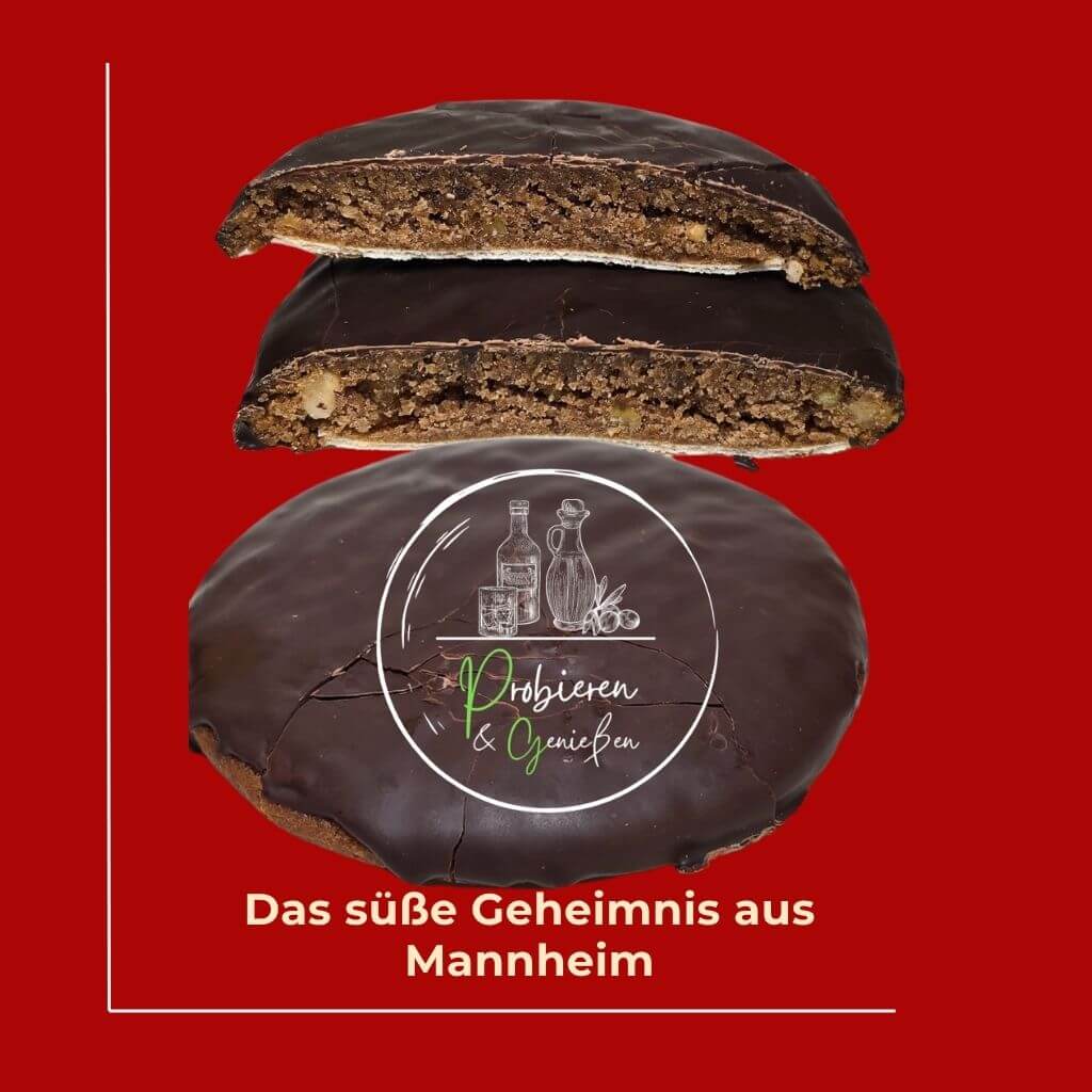 2 Stück Monnemer/ Mannheimer Dreck aufgeschnitten in der Innenstadt von Mannheim