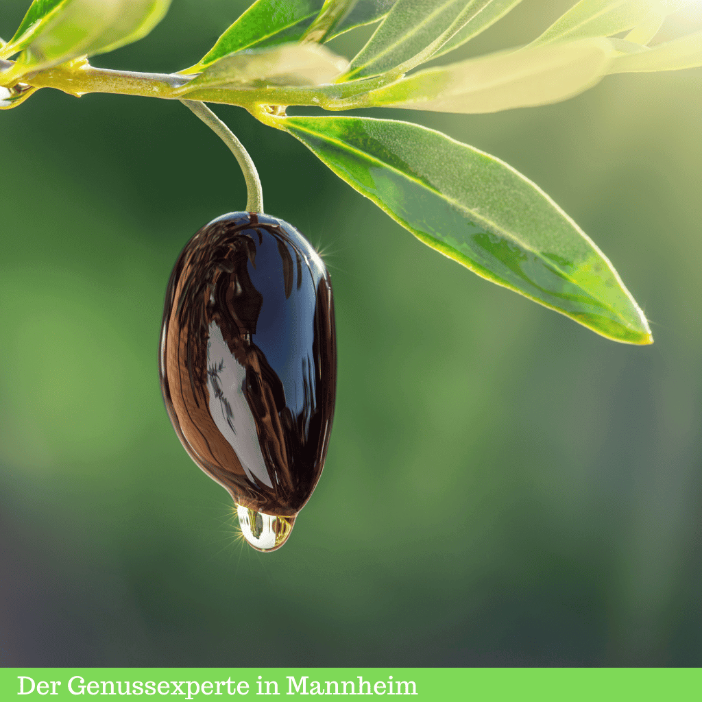 Olivenzweig mit schwarzer Olive Mannheim