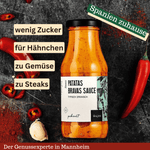 Laden Sie das Bild in den Galerie-Viewer, Eine Flasche Grillsauce mit wenig Zucker zu Steaks und für Hähnchen. Patatas Bravas Sauce
