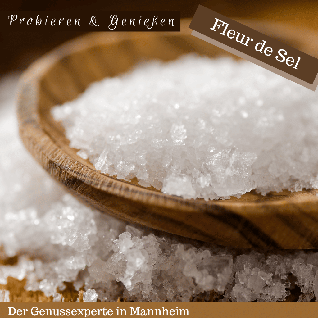 Weiße Salzkristalle Fleur de Sel Mannheim