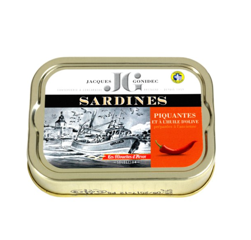 J. Gonidec Sardinen in BIO-Olivenöl 115 g Dosenkonserve