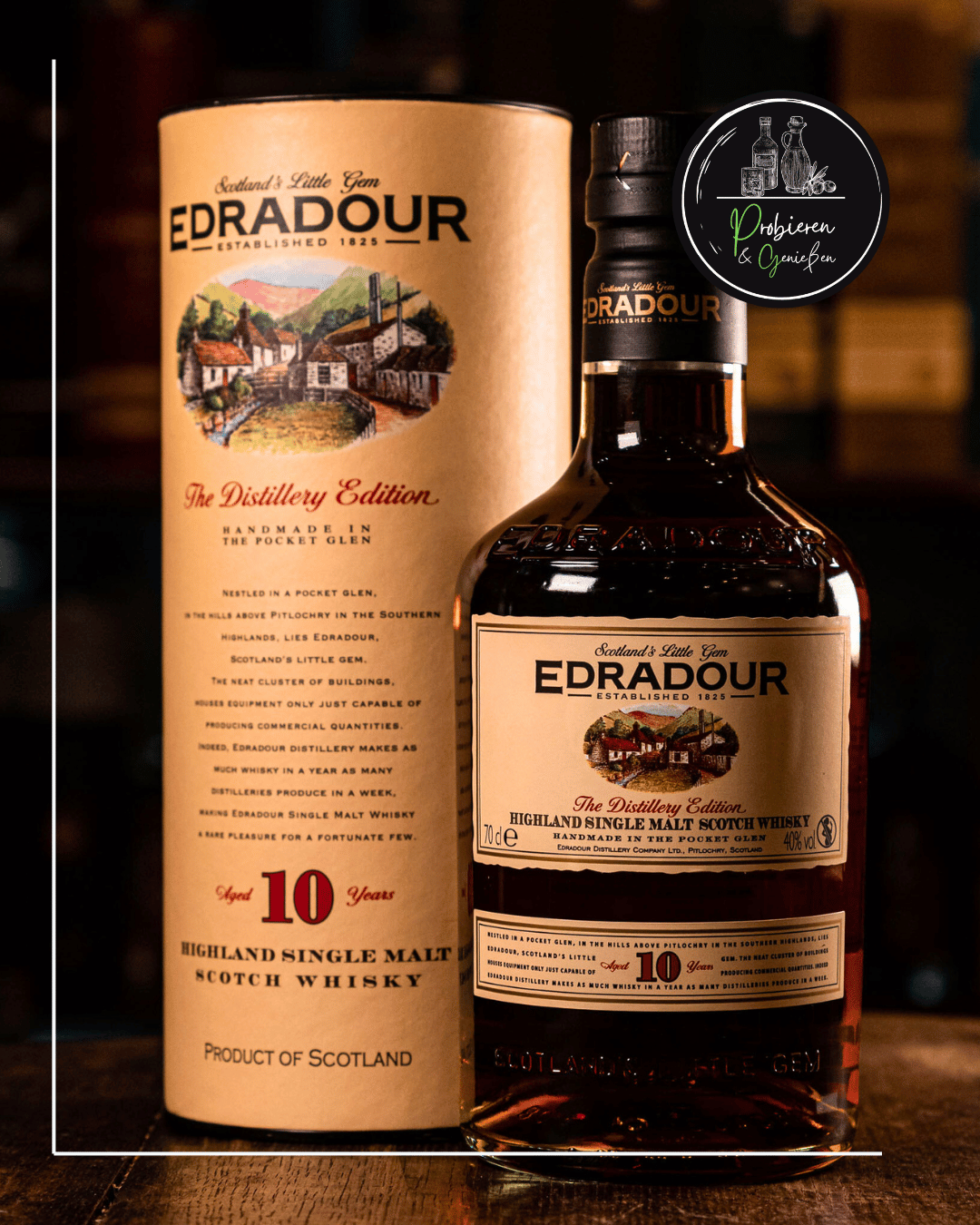 Eine Flaschen Edradour 10 Jahre aus der Destillery in Mannheim kaufen