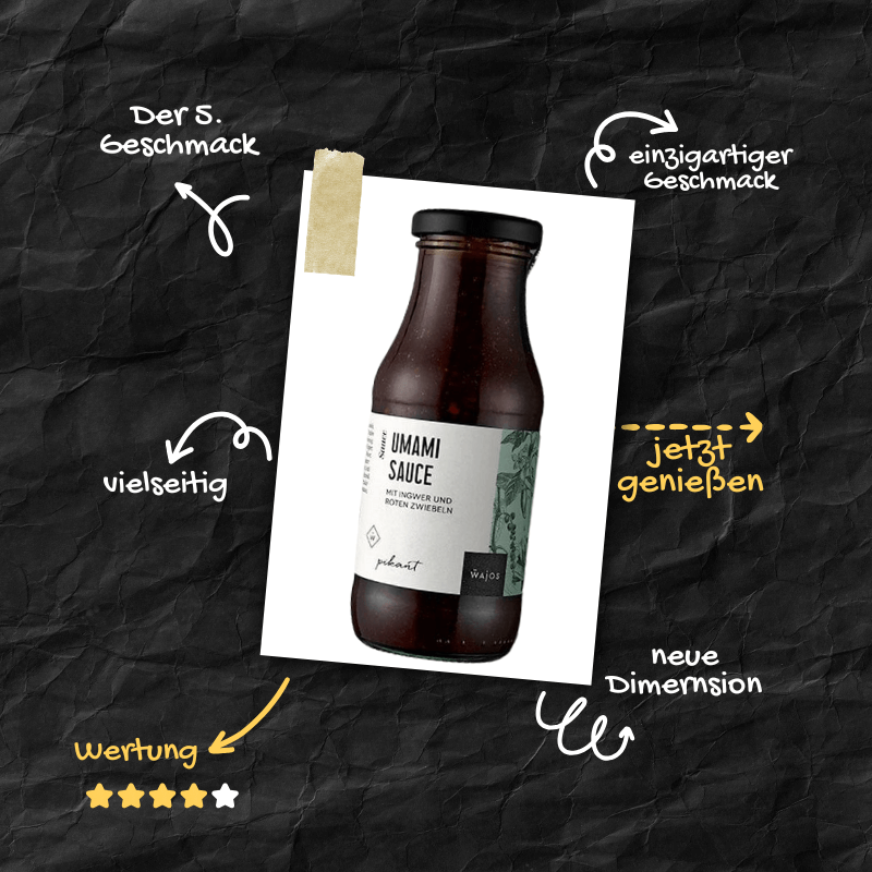 Eine Flasche Umami Sauce Verwendung in Mannheim Innenstadt