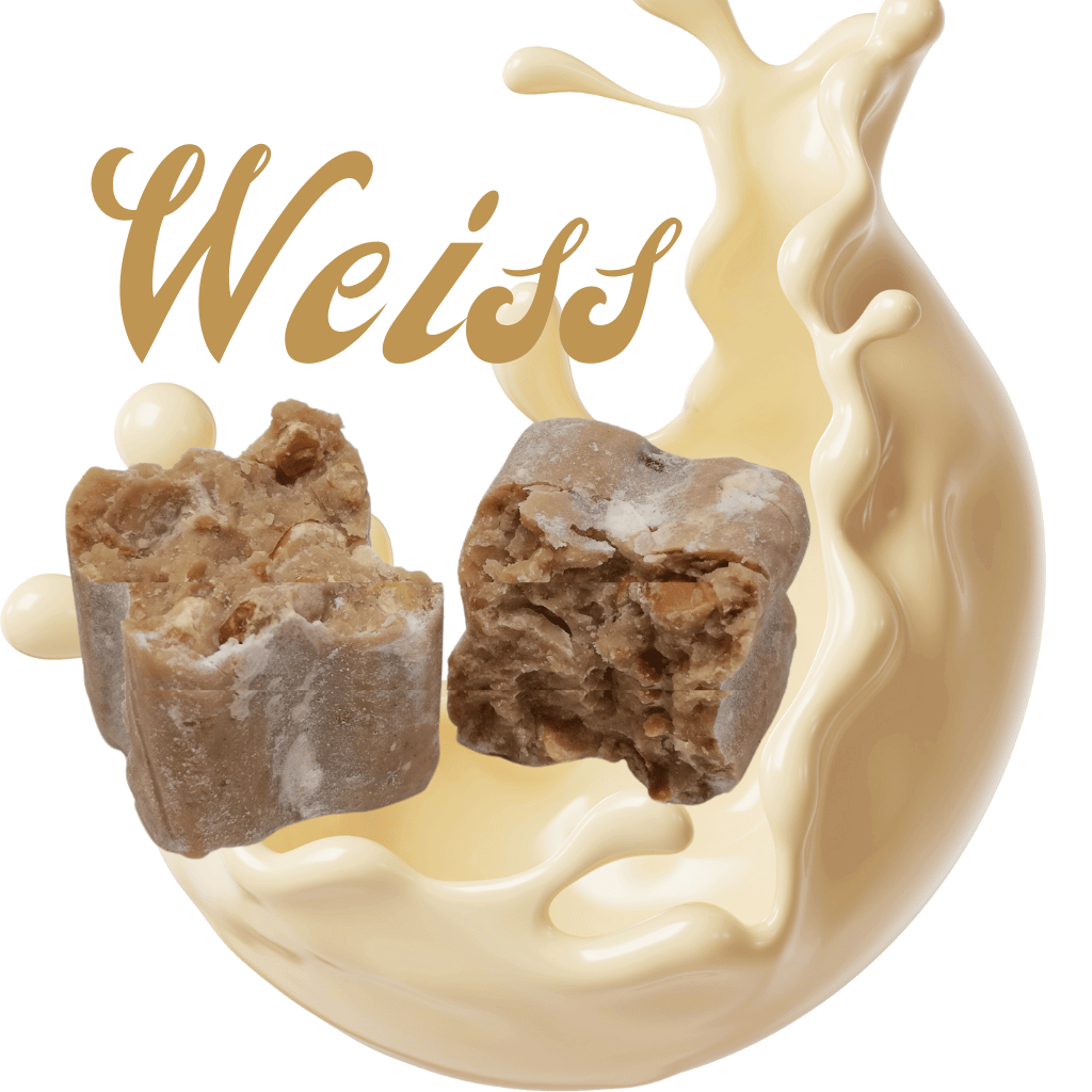 Weisse italiensische Tartufo Bianco mit Haslenüssen
