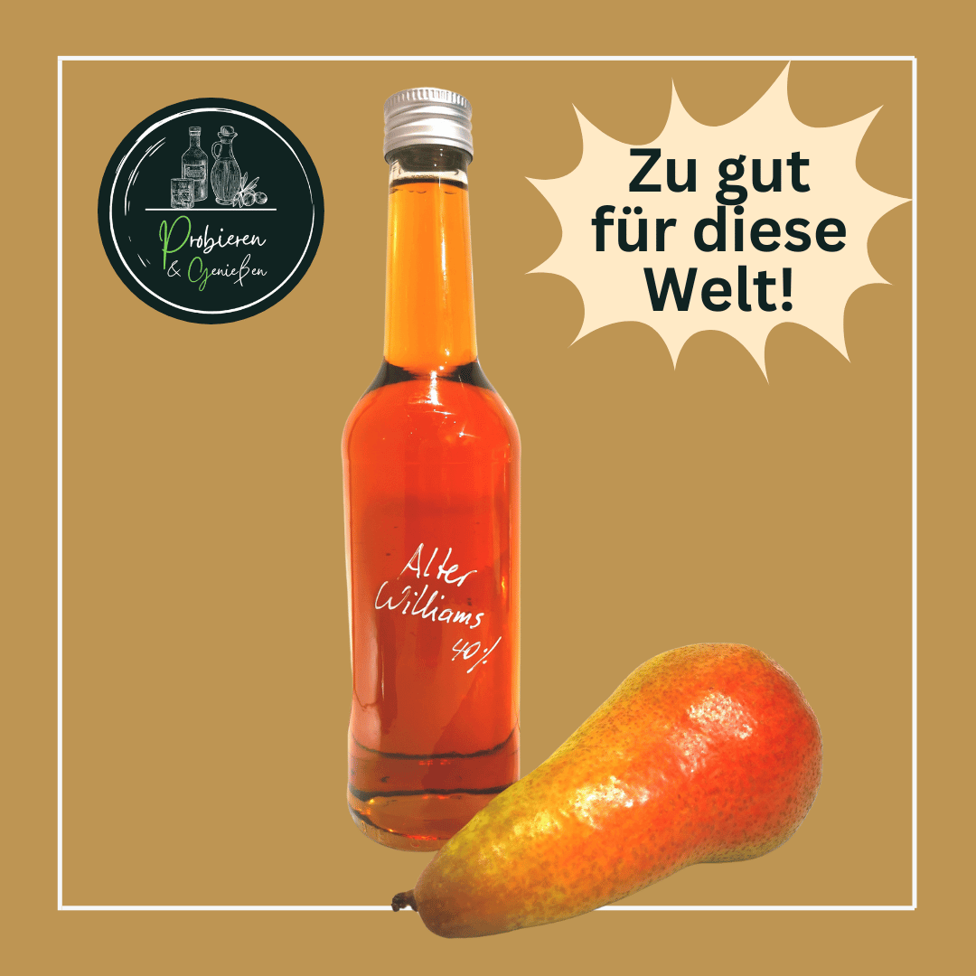 Eine kleine Flasche Alter Williams Spirituose in MAnnheim