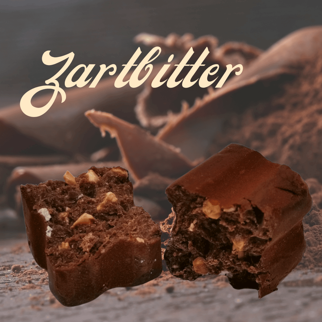 Ein Stück Zartbitter Tartufo Nero dolci di Alba in Mannheim