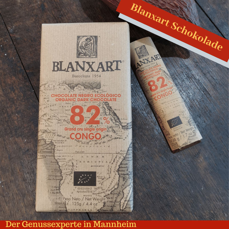 Tafel Blanxart BIO Schokolade 82% Congo Zartbitterschokolade -online kaufen Mannheim