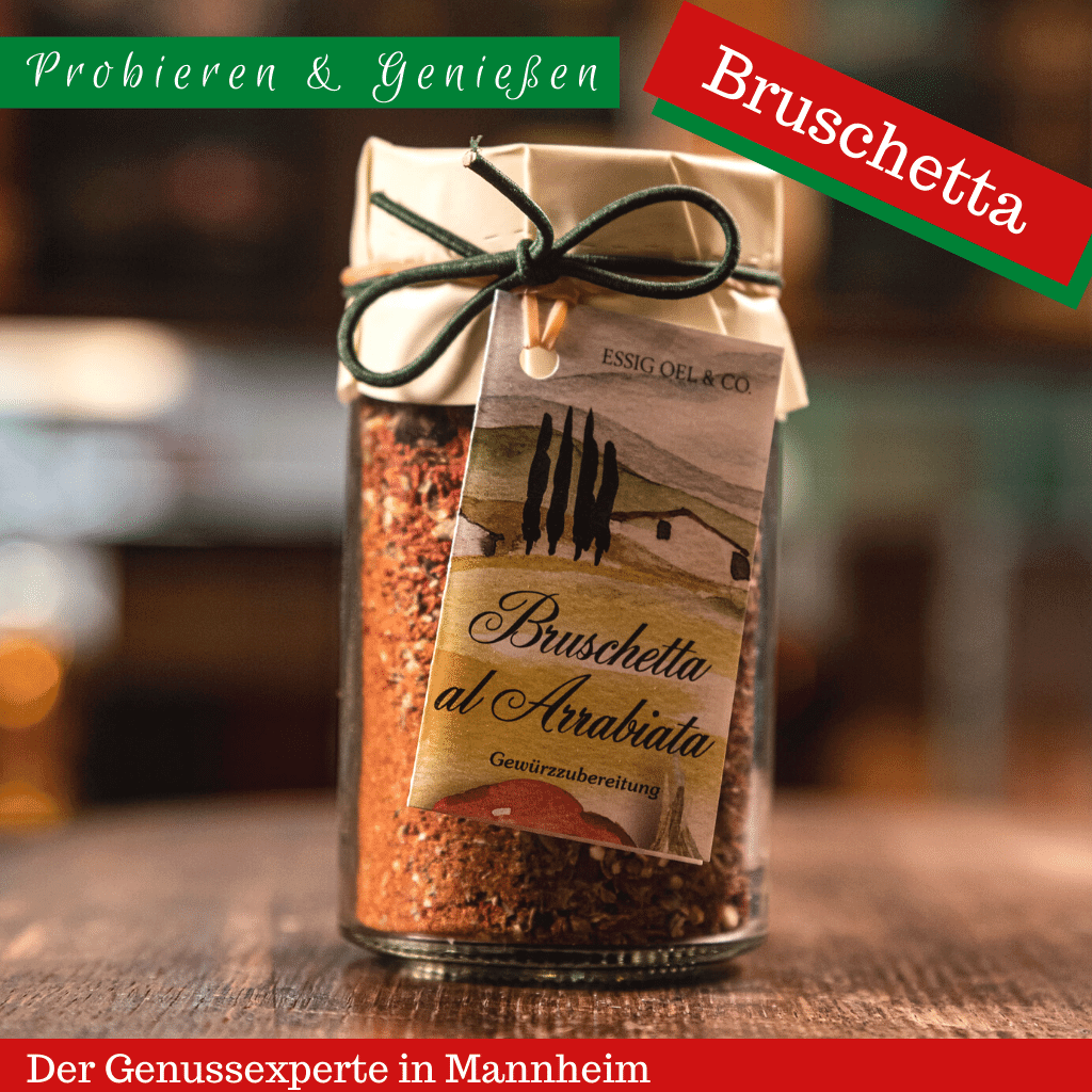 85g Glas mit roter Bruschetta Arrabbiata Gewuerzmischung -online kaufen in Mannheim Innenstadt