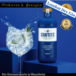 Laden Sie das Bild in den Galerie-Viewer, blaue 0,7 l Flasche Crafters Gin aus Estland- online kaufen in Mannheim