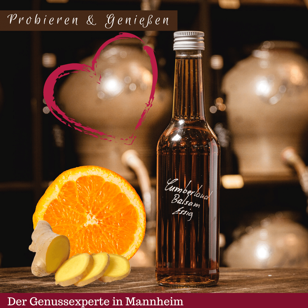 Flasche mit Orange Ingwer Essig-online kaufen inMannheim