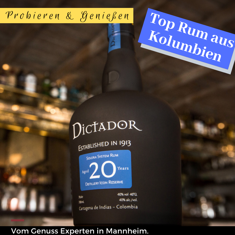 0,7l Flasche Dictador Rum 20 Jahre-Icon-Reserve - online kaufen in Mannheim