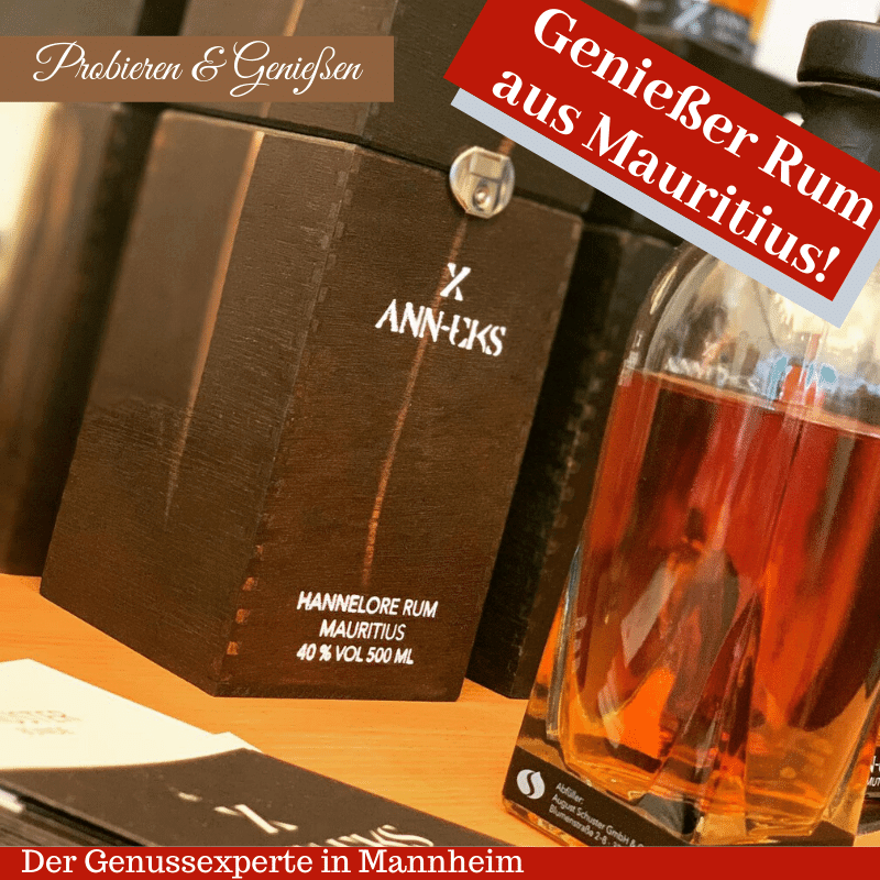 0,5l Flasche Mauritius Rum - Hannelore- in Holzkiste - online kaufen Mannheim