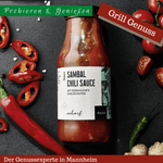 Laden Sie das Bild in den Galerie-Viewer, Flasche 245ml Sambal Chili Sauce - Grillsauce online kaufen in Mannheim
